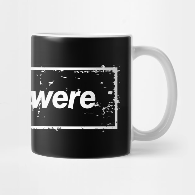 As You Were - The Mancunian Indie LG Statement Black by Butter Creative
